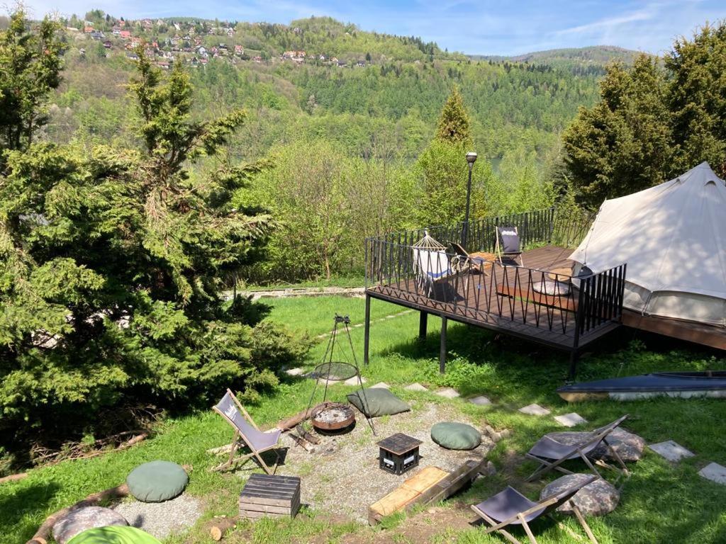 Glampspace - Szlak Beskidzki Hotel Miedzybrodzie Bialskie Bagian luar foto